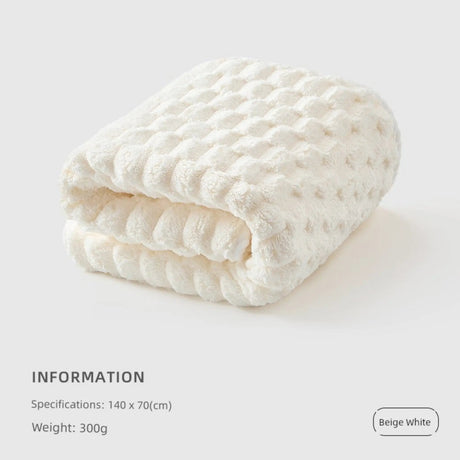 Cotton Towel Set with Hair-Drying Cap - Julia M LifeStyles