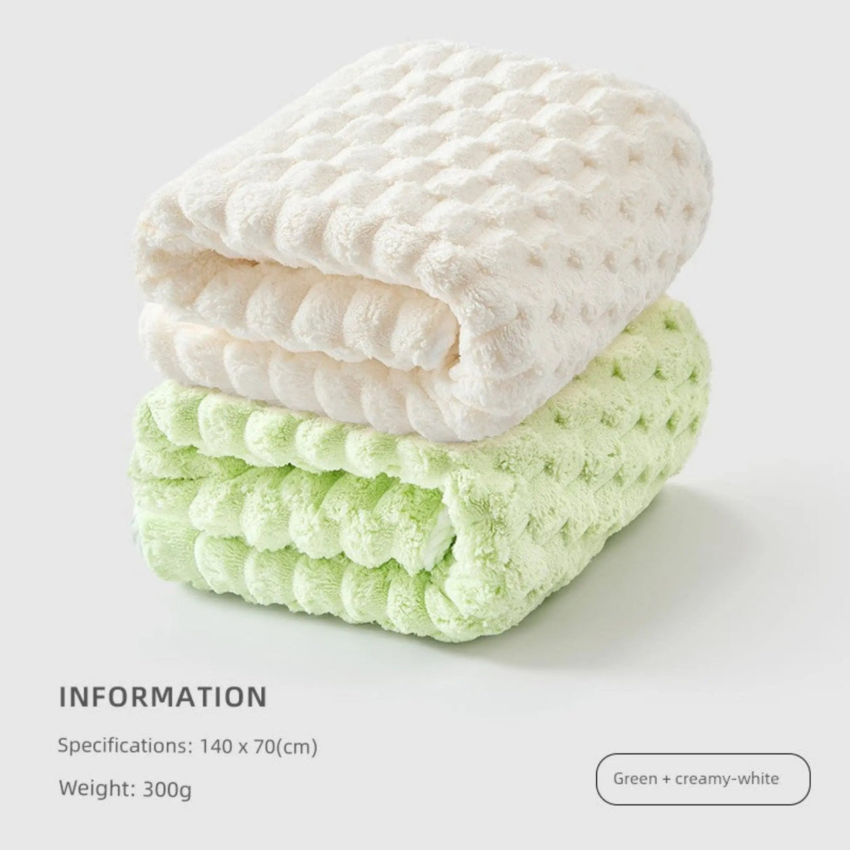 Cotton Towel Set with Hair-Drying Cap - Julia M LifeStyles