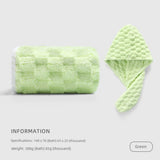 Cotton Towel Set with Hair-Drying Cap - Julia M LifeStyles