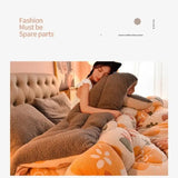 Household Milk Double-sided Velvet Lamb Wool Winter Blanket Warm Double-sided Velvet Core - Julia M LifeStyles