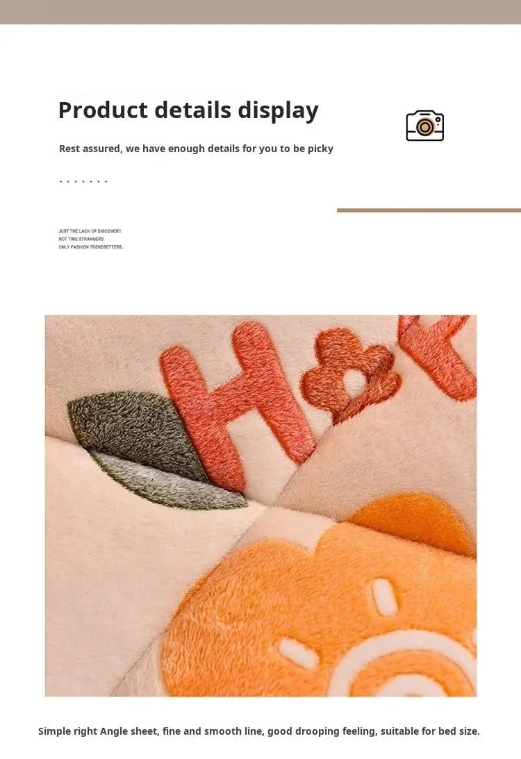 Household Milk Double-sided Velvet Lamb Wool Winter Blanket Warm Double-sided Velvet Core - Julia M LifeStyles