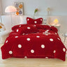 Polka Dot and Heart Winter Bedding Set - Julia M LifeStyles
