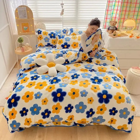 Polka Dot and Heart Winter Bedding Set - Julia M LifeStyles