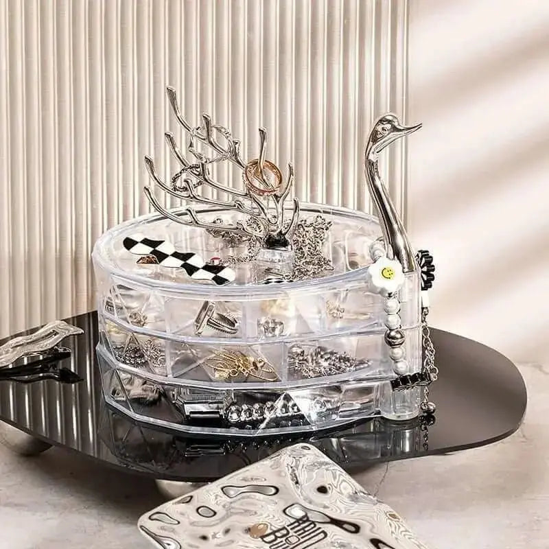 Creative 3 Layers Swan Jewelry Organizer Display - Julia M LifeStyles