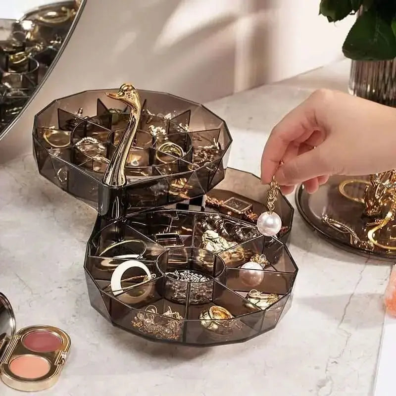 Creative 3 Layers Swan Jewelry Organizer Display - Julia M LifeStyles