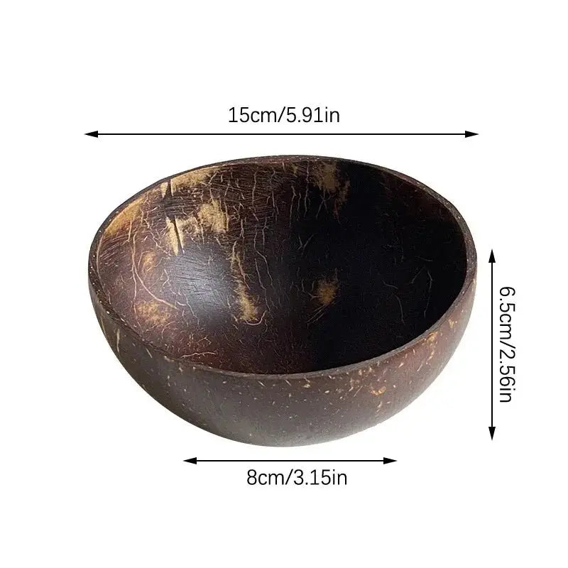 Creative Coconut Shell Fruit Salad Rice Bowl Set 🌴🥥 - Julia M LifeStyles