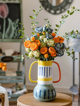 Cuddly Culvert Artificial Rose Bouquet for Elegant Home Décor - Julia M LifeStyles