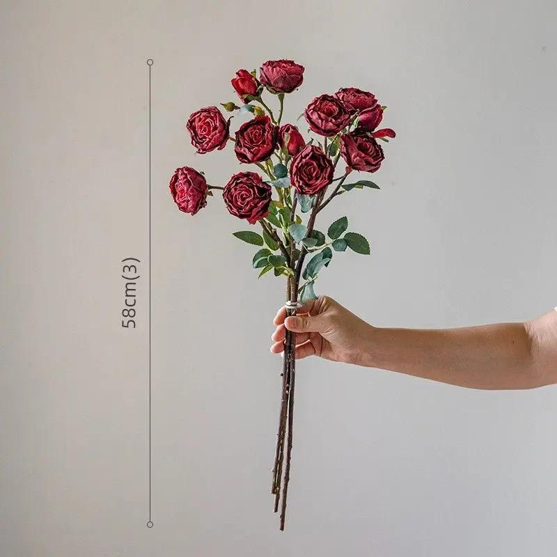 Cuddly Culvert Artificial Rose Bouquet for Elegant Home Décor - Julia M LifeStyles