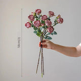 Cuddly Culvert Artificial Rose Bouquet for Elegant Home Décor - Julia M LifeStyles