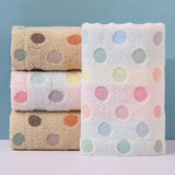 Cute Dot 100% Organic Cotton Face Towels - 2 Pack - Julia M LifeStyles