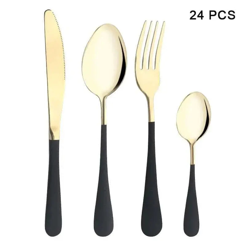 Cutlery Set Western Spoon Fork Knife Set - Home & Restaurant Tableware - Julia M LifeStyles