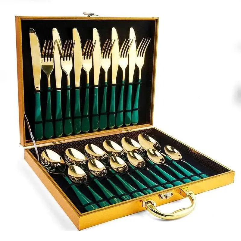 Cutlery Set Western Spoon Fork Knife Set - Home & Restaurant Tableware - Julia M LifeStyles
