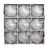 Christmas balls, silk balls, winding balls, painted balls, 8cm, 9pcs, boxed Christmas decorations