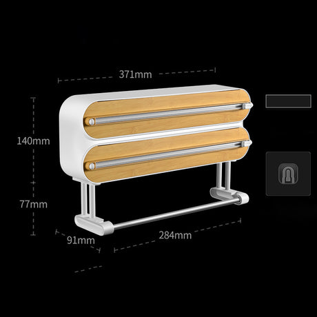 Wall-mounted plastic film cutter Adjustable baking tin paper cutter