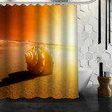 Waterproof Shower Curtain Bathroom Curtain Beach Spa  Shower Curtain