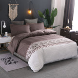 Modern Printed Polyester Duvet Cover Set with Pillowcases