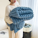 Rabbit plush blanket
