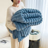 Rabbit plush blanket