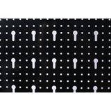 4-foot metal garage nail board tool rack with 3 nail board wall mounted tools for storing nail boards, black