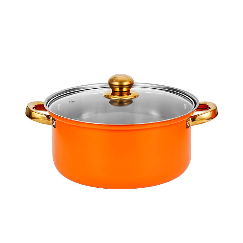12 - piece wine - red non - stick stainless - steel soup pot set, induction - friendly for kitchen use. eprolo