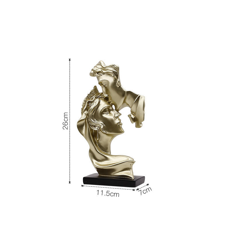 Abstract art couple decoration living room wine cabinet study decoration figure sculpture handicrafts