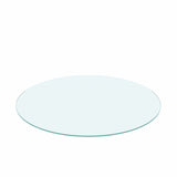36" Inch Round Tempered Glass Table Top Clear Glass 1/4" Inch Thick Flat Polished Edge