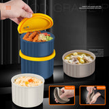 Insulated lunch box, portable lunch box soup bowl Congee cup soup pot