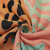 Artistic Cotton-Acrylic Knit Throw Blanket – Elegant American Style Designs