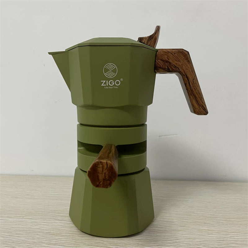 Cardpot double-valve 2-cup extraction concentrated temperature-control coffee pot