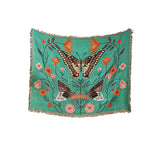 Artistic Cotton-Acrylic Knit Throw Blanket – Elegant American Style Designs