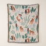 Artistic Cotton-Acrylic Knit Throw Blanket – Elegant American Style Designs