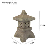 Solar-Powered Zen Garden Decor: Pagoda Lanterns & Statues eprolo