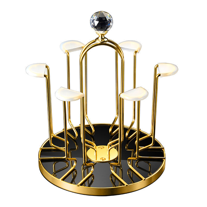 Rotating water glass holder Hanging upside down drain glass holder Julia M Home & Kitchen