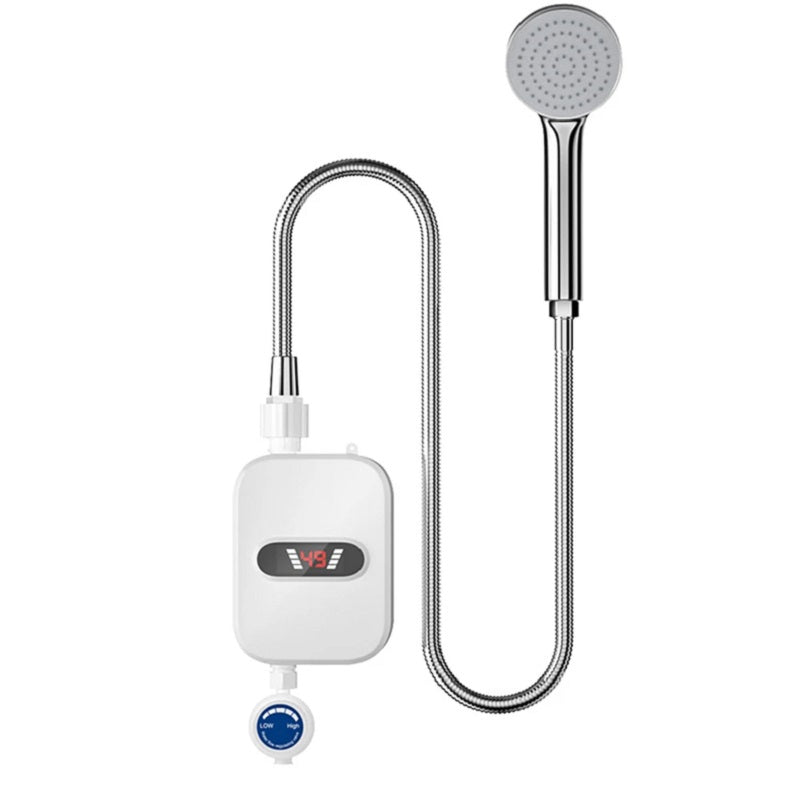 220V/110V 3500W instant electric water heater fast heating mini small electric kitchen treasure thermostatic shower shower set - Julia M LifeStyles