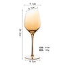 1pcs Nordic Golden Unleaded Crystal Wine Glass Luxury Amber Handmade Champagne Glasses Cocktail Goblet Set Bar Family Drinkware