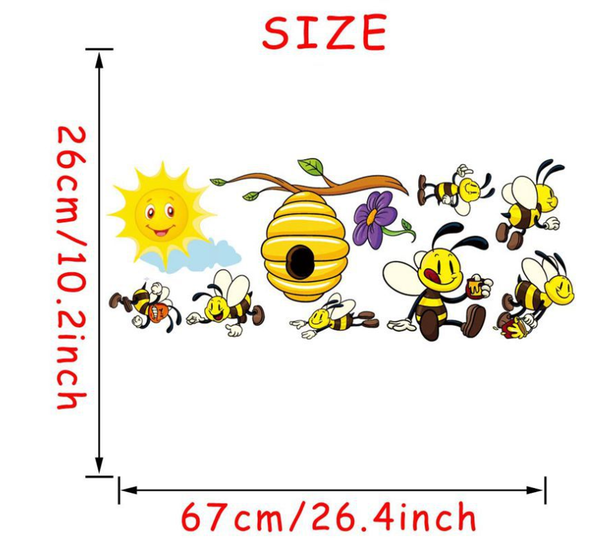 Flying Bees and Hive Wall Stickers - Julia M LifeStyles