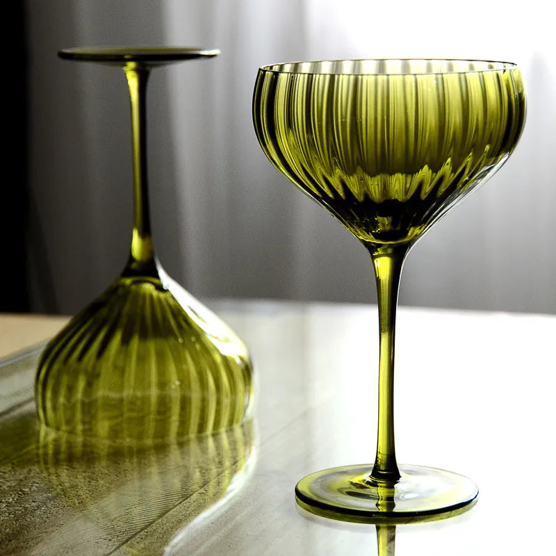 Verdant Bloom Floral Glassware