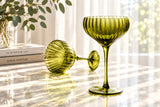Verdant Bloom Floral Glassware