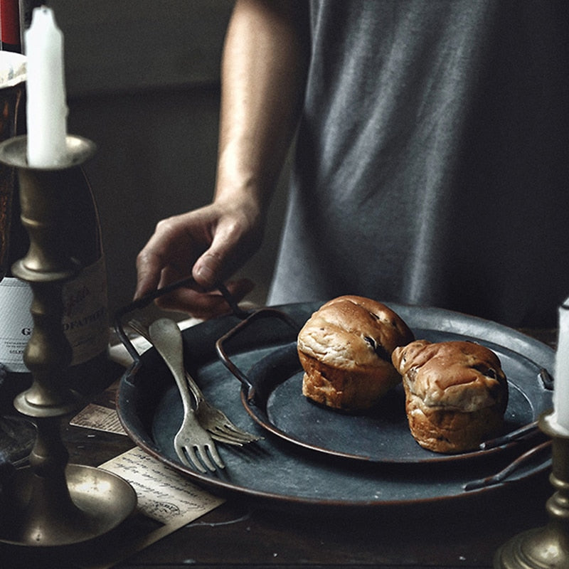 Bramwell Distressed Iron Tray