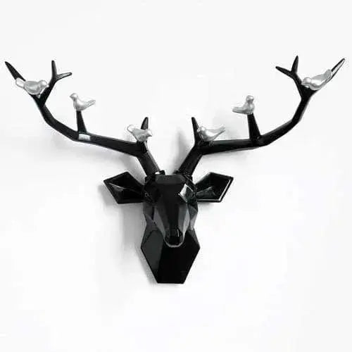 Deer Head 3d Wall Decor Resin Statue Christmas ornaments Accessories - Julia M LifeStyles