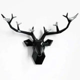 Deer Head 3d Wall Decor Resin Statue Christmas ornaments Accessories - Julia M LifeStyles