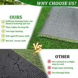 2FTX10FT Outdoor Artificial Grass Runway Blanket, Thick and Realistic Fake Grass Roll Decoration 1.38 "Pile Height