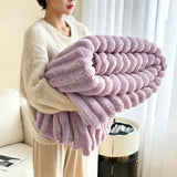 Rabbit plush blanket