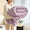 Rabbit plush blanket