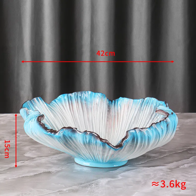 Luxury Ocean-Inspired Serving Dish – Seafood, Sashimi & Hot Pot Presentation Plate