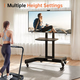 Universal Rotating TV Stand, Suitable for 32-80 inch TVs, Tiltable Desktop TV Stand, Maximum VESA 600x400mm (Black)