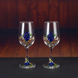 Household enamel crystal glass red wine glass goblet decanter
