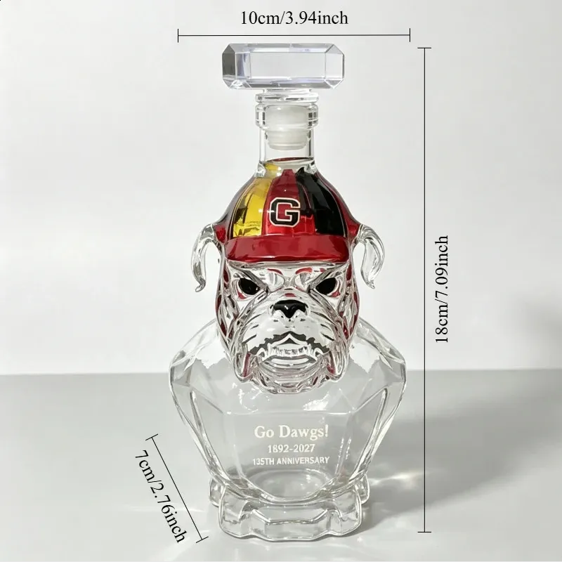 Sculptural Glass Spirits Decanter