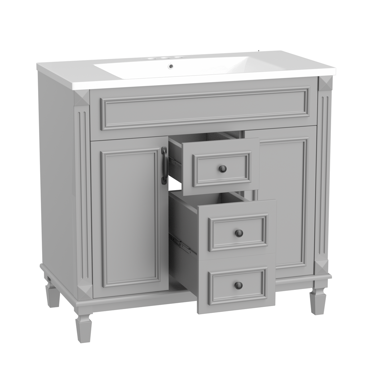 36'' Bathroom Vanity with Top Sink