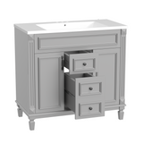 36'' Bathroom Vanity with Top Sink